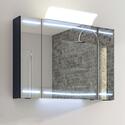 Cassca Mirror Cabinet LED 3 Door Lighting with Shaver Socket