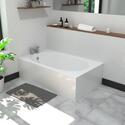 small 1200 white bath 