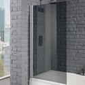 Product image for Square Edge Bath Screen Smoked Glass 1400X800 8Mm