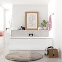 Large Double Ended Bath in White 