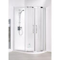 Lakes Silver Semi Framed Offset Quadrant Bathroom Shower Enclosure Modern Bathroom