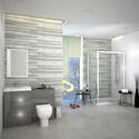 Extra Product Image For Romano Deluxe 1200 Sliding Shower Door For Wall To Wall Installation Recess 4