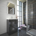 Extra Product Image For Patello Grey Sliding Door Shower Suite 3