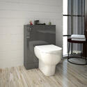 Extra Product Image For Complete Patello Grey L Shape Shower Bath Suite Incl Sink Cabinet Toilet And Taps. 2