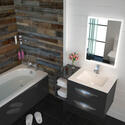 Extra Product Image For Sonix Wall Hung Grey Basin Cabinet And Bath Suite 1