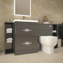 Extra Product Image For Patello 1600 Fitted Bathroom Furniture Grey 2