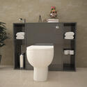 Extra Product Image For Patello Back To Wall 1000Mm Combination Unit Grey 1