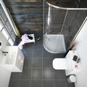 Extra Product Image For Patello White 800 Quadrant Corner Shower Suite With Bathroom Sink Cabinet & Toilet 1