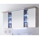 Extra Product Image For Contea Bathroom Mirror Cabinet 3 Double Mirrored Doors With Illuminated Canopy And Power Outlet 2