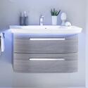 Product Front View of Contea Vanity Unit with Graphite Grey Front