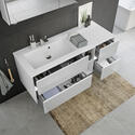 Solitaire 6010 1320 Bathroom Vanity Unit LH or RH with 4 Drawers and Shelf