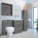 Extra Product Image For Patello Bathroom Tall Boy Grey 1