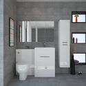 Extra Product Image For Patello Bathroom Furniture Suite With 2 Mirror Cabinets 1