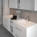 Extra Product Image For Sonix Double Vanity Bathroom Suite White 3