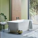 Extra Product Image For Palermo Grande Clear Stone Freestanding White Bath 1