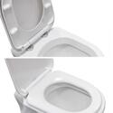 Extra Product Image For Compact Luxury Rounded D Shape Soft Close Top Fix Toilet Seat 2