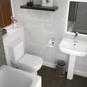 Extra Product Image For Daniel Small Bath With Screen And 4 Piece Set Bathroom Suite 1