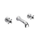 Bayswater 3 Tap Hole Wall Hung Bath Tap With Crosshead Handles