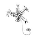 Birkenhead Basin Mixer with high central indice with plug and chain waste