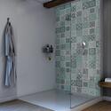 Extra Product Image For Ids Showerwall Waterproof Panels: Acrylic Victorian Turquoise, Tile-Effect, Various Sizes 1