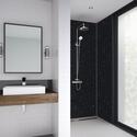 Extra Product Image For Wetwall Shower Panels: Solid-Core Laminate, Galaxy Black, Tongue & Groove Or Clean Cut, Various Sizes 1