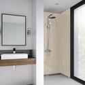 Extra Product Image For Wetwall Shower Panels: Solid-Core Laminate, Travertine, Tongue & Groove Or Clean Cut, Various Sizes 1