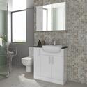 Extra Product Image For Oliver 800 Fitted Cloakroom Furniture: Vanity Unit & Storage 2