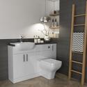 Extra Product Image For Oliver 1300 Unit With Sink Toilet & Storage Bathroom Fitted Furniture Set 3
