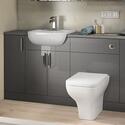 Extra Product Image For Oliver 1700 Fitted Furniture Suite: Combination Vanity Unit, Toilet, Wall Storage & Mirror Cabinets 1