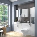 Product image for Oliver 1900 Fitted Furniture Suite Combination Vanity Unit Wall Storage Toilet & Mirror Cabinets