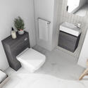 Hacienda 410 Wall Hung Suite with BTW Toilet