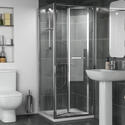 Extra Product Image For Radiant Reduced Height Shower Door Bifold Open 1