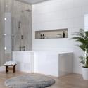 Extra Product Image For Pemberton White L Shape Shower Bath 2