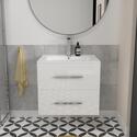 Bathroom vanity unit with storage in white