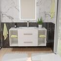 wall hung bathroom furniture with storage 