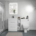 Bathroom Shower Suite Vanity Unit with Toilet