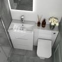Small Bathroom Vanity Unit with 2 draws and Back to wall unit 