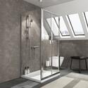 chrome shower cubicle small