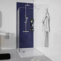 Product Image of Radiant 1300 Chrome Shower Enclosure for Recessed Walkin