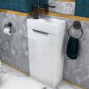 Jivana 410 White Cloakroom Sink Unit