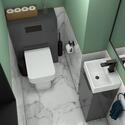Jivana 325 Grey Basin Unit BTW Toilet Cistern