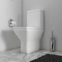 Room Scene View of Ashford Close Back Toilet with Rimless Pan