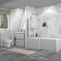 Pearl Grey Bathroom Suite for Large Bathrooms 
