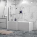 Ashford 800 Grey Bath Suite Vanity Toilet Shower Bath