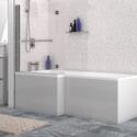 Grey L Shaped Bath Panel 