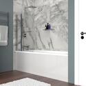 Shower Bath with light grey bath panel 