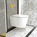 Jivana Suite Large Bath 1200 Twin Sink White Vanity Wall Hung Toilet