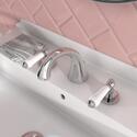 Clarice Traditional Chrome 3 Hole Mixer Tap Lever