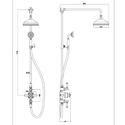 Extra Product Image For Wye Trad Round Shower Kit Drawing 1