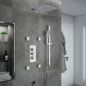 Ribble 3 Outlet Wall Shower Set Head Handset Bath Filler